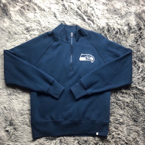 47 Other - Seattle Seahawks Quarter Zip Sweater